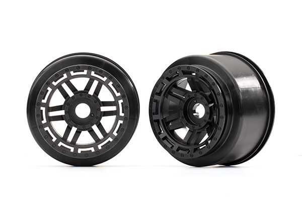 Traxxas Wheels (black) (2) - Click Image to Close