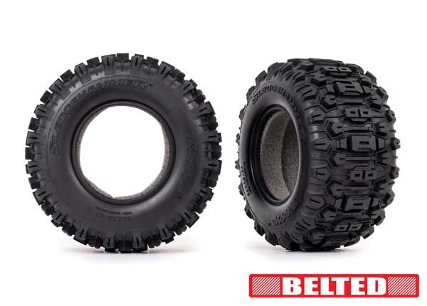 Traxxas Tires, Sledgehammer® All-Terrain 2.8" Belted - Click Image to Close