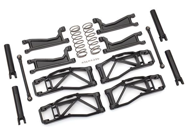 Traxxas Suspension kit, WideMAXX, black - Click Image to Close