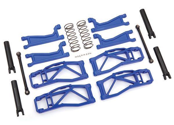 Traxxas Suspension kit, WideMAXX, blue - Click Image to Close