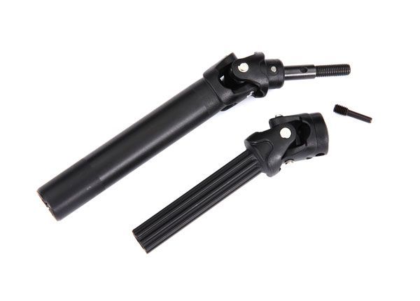 Traxxas Driveshaft assembly, front or rear, Maxx Duty (1) - Click Image to Close