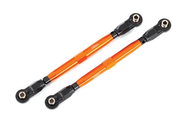 Traxxas Toe links, Wide Maxx (TUBES, 6061-T6 aluminum (orange-anodized))