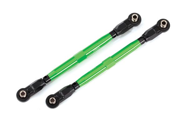 Traxxas Toe links, Wide Maxx (TUBES, 6061-T6 aluminum (green-anodized))