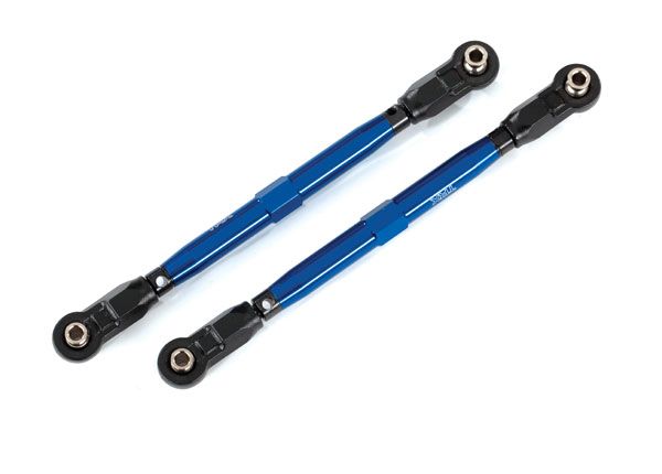Traxxas Toe links, Wide Maxx (TUBES, 6061-T6 aluminum (blue-anodized))