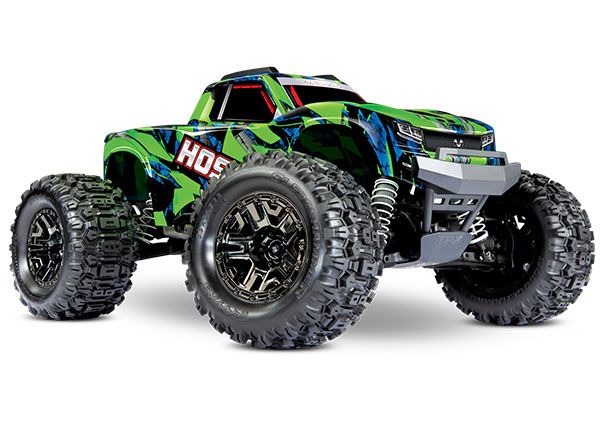 Traxxas Hoss 4X4 VXL - Green & Blue 1/10 Scale 4WD Brushless Electric Monster Truck
