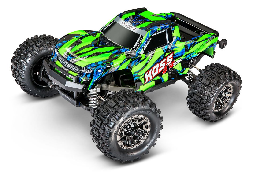 Traxxas Hoss 4X4 VXL - Green & Blue 1/10 Scale 4WD Brushless