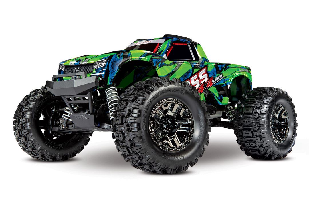 Traxxas Hoss 4X4 VXL - Green & Blue 1/10 Scale 4WD Brushless