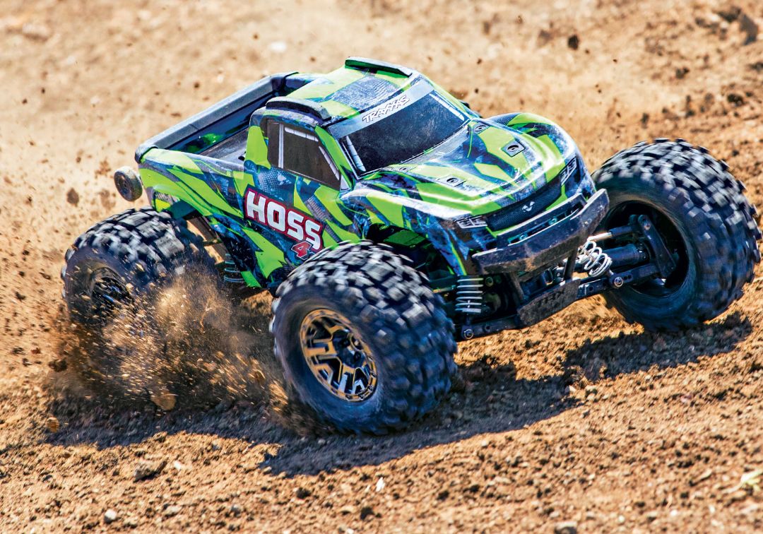 Traxxas Hoss 4X4 VXL - Green & Blue 1/10 Scale 4WD Brushless