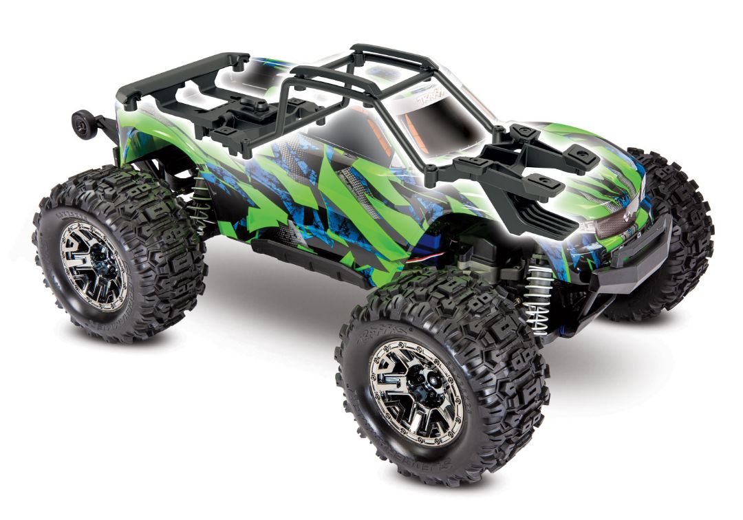 Traxxas Hoss 4X4 VXL - Green & Blue 1/10 Scale 4WD Brushless