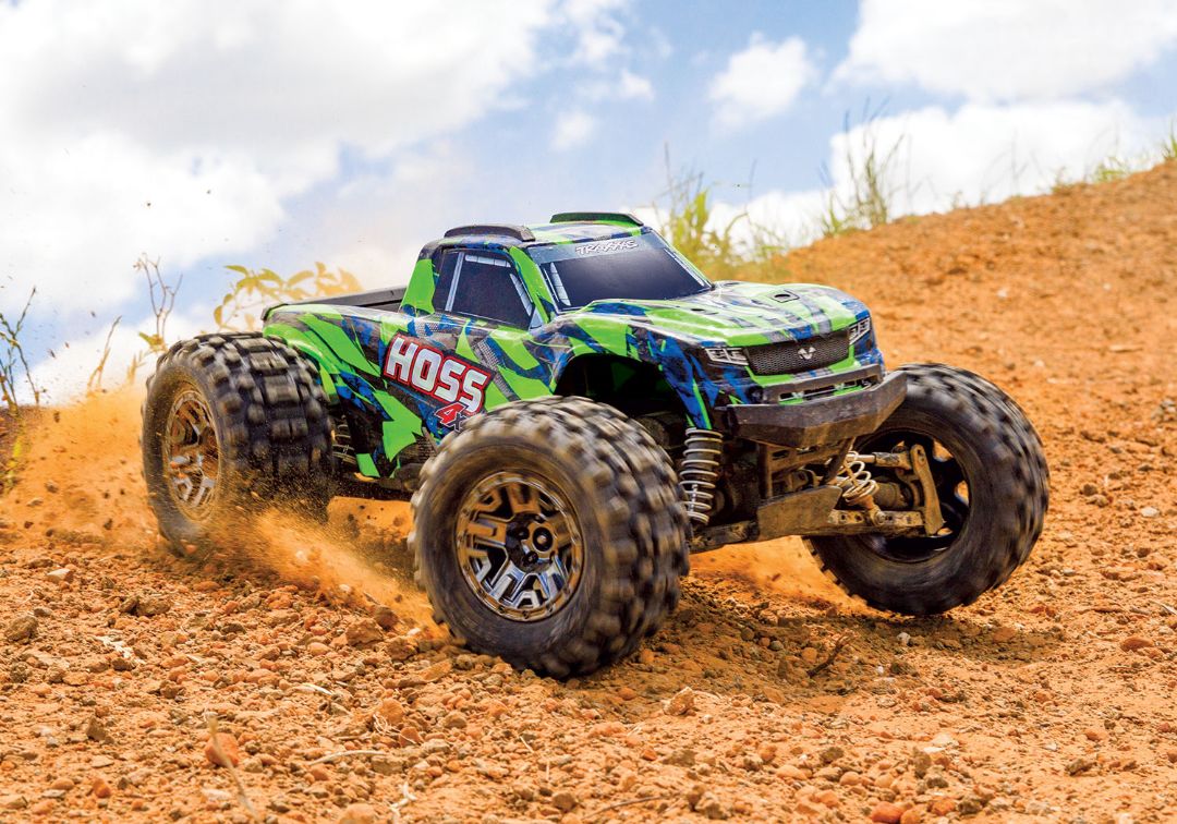 Traxxas Hoss 4X4 VXL - Green & Blue 1/10 Scale 4WD Brushless