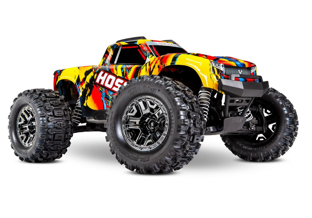 Traxxas Hoss 4X4 VXL - Solar Flare 1/10 Scale 4WD Brushless Electric Monster Truck