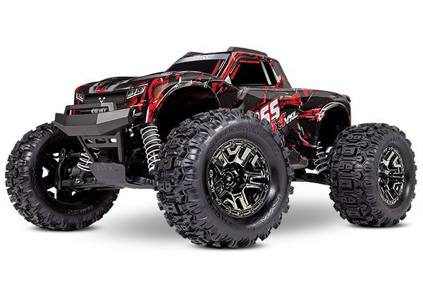 Traxxas Hoss 4X4 VXL - Shadow Red 1/10 Scale 4WD Brushless Electric Monster Truck