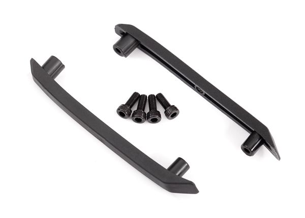 Traxxas Skid plate, roof (body) (black) (left & right)/ 3x8mm CS - Click Image to Close