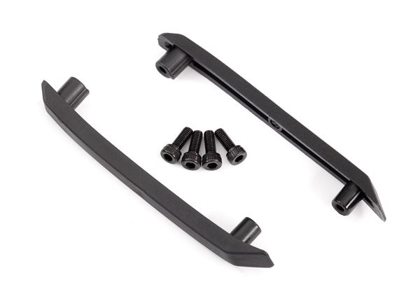 Traxxas Skid plate, roof (body) (black) (left & right)/ 3x8mm CS