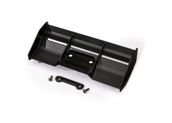 Traxxas Wing (black)/ wing washer / 4x12mm FCS (2)