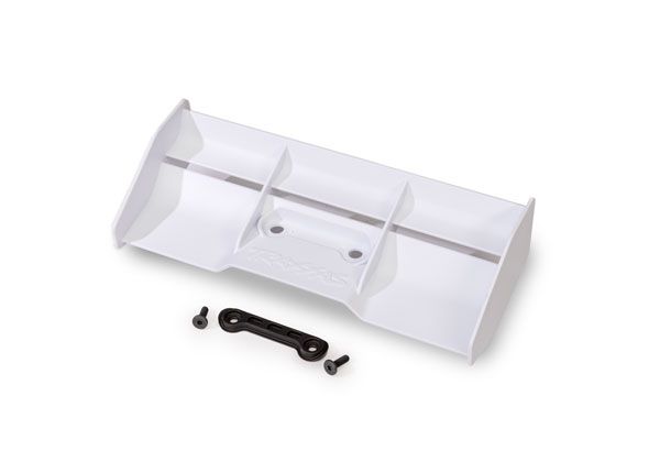 Traxxas Wing (white)/ wing washer/ 4x12mm FCS (2)