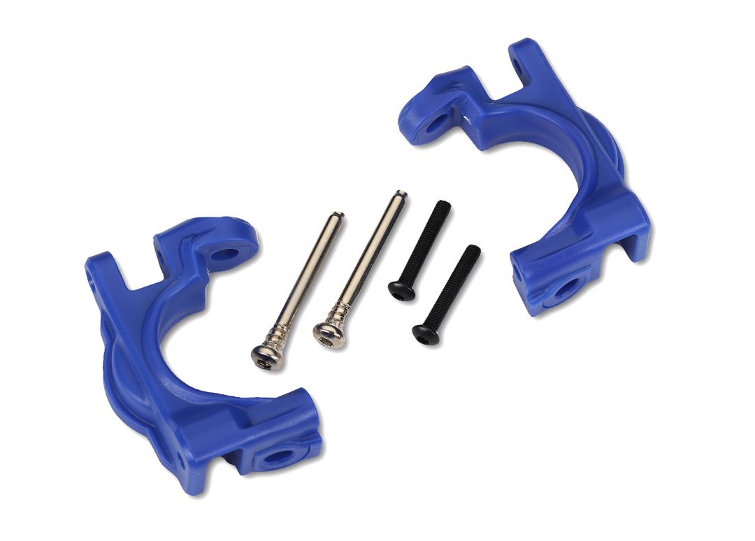 Traxxas Caster blocks (c-hubs), extreme heavy duty, blue