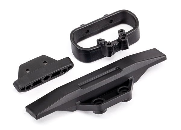 Traxxas Bumper, rear/ bumper mount, rear/ bumper support, rear - Click Image to Close