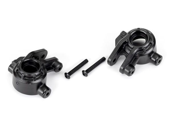 Traxxas Steering blocks, extreme heavy duty, black