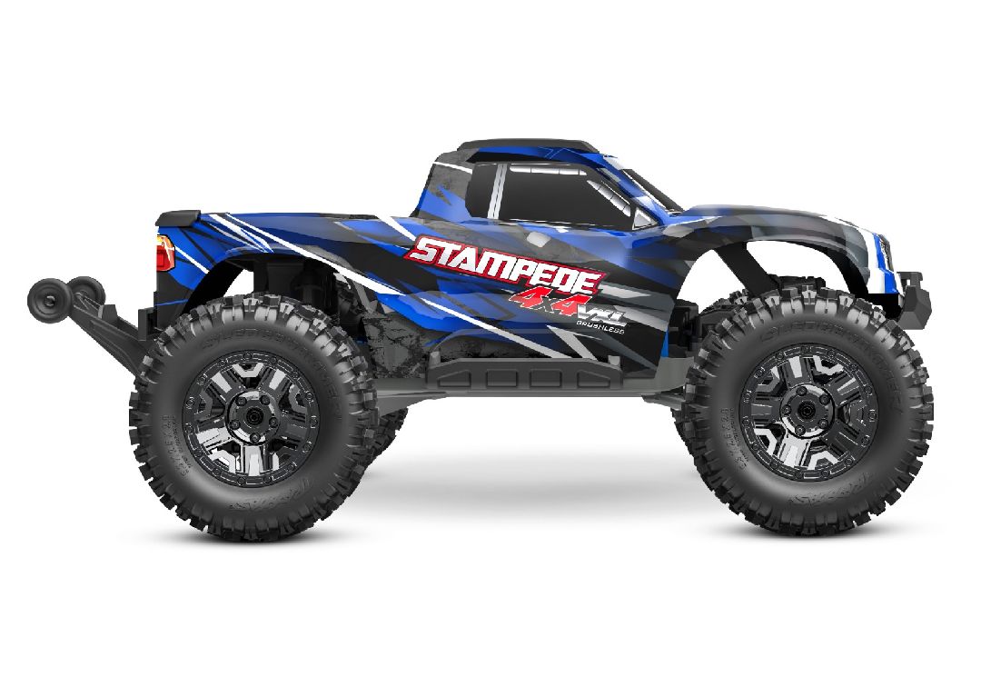 Traxxas Stampede VXL Brushless 1/10 4X4 Monster Truck - Blue - Click Image to Close