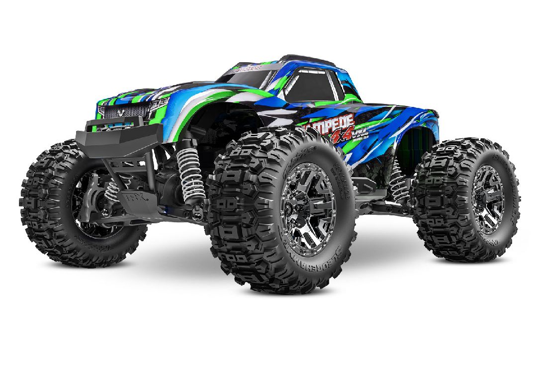 Traxxas Stampede VXL Brushless 1/10 4X4 Monster Truck with TQi™ Traxxas Link™ Enabled 2.4GHz Radio System & Traxxas Stability Management (TSM) - Green