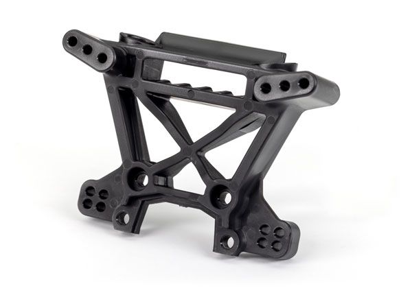 Traxxas Shock tower, front, extreme heavy duty, black (for use with #9080 upgrade kit)