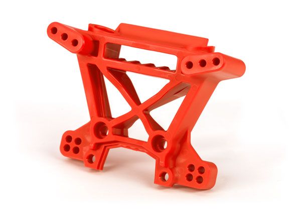 Traxxas Shock tower, front, extreme heavy duty, red (for use with #9080 upgrade kit)