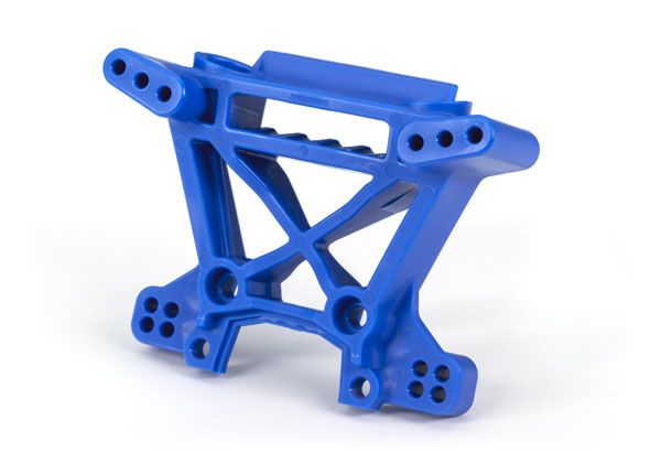 Traxxas Shock tower, front, extreme heavy duty, blue (for use with #9080 upgrade kit)