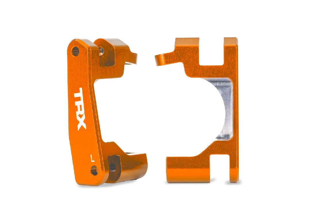 Traxxas Caster blocks (c-hubs) 6061-T6 alum (orange) left/right