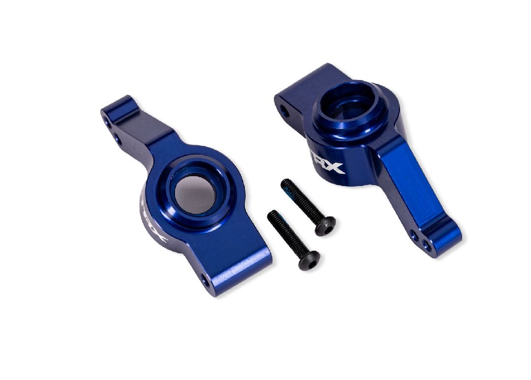 Traxxas Carriers, stub axle, rear, left/right (blue)