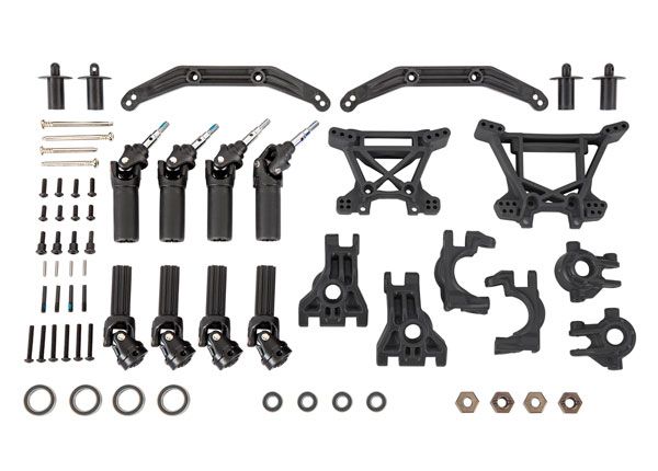 Traxxas Outer Driveline & Suspension Upgrade Kit, black