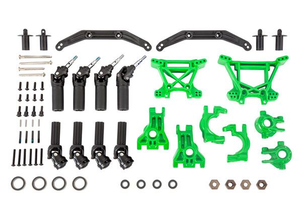 Traxxas Outer Driveline & Suspension Upgrade Kit, green