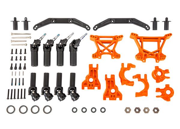 Traxxas Outer Driveline & Suspension Upgrade Kit, orange