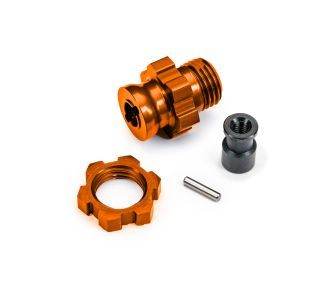 Traxxas Wheel hub, splined, 17mm, short (orange-anodized) (1)