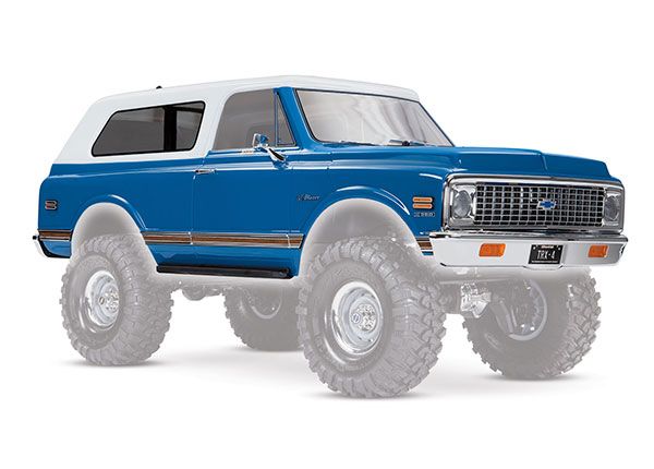 Traxxas Body, Chevrolet Blazer (1972),complete (blue) (includes grille, side mirrors, door handles, windshield wipers, front & rear bumpers, decals)