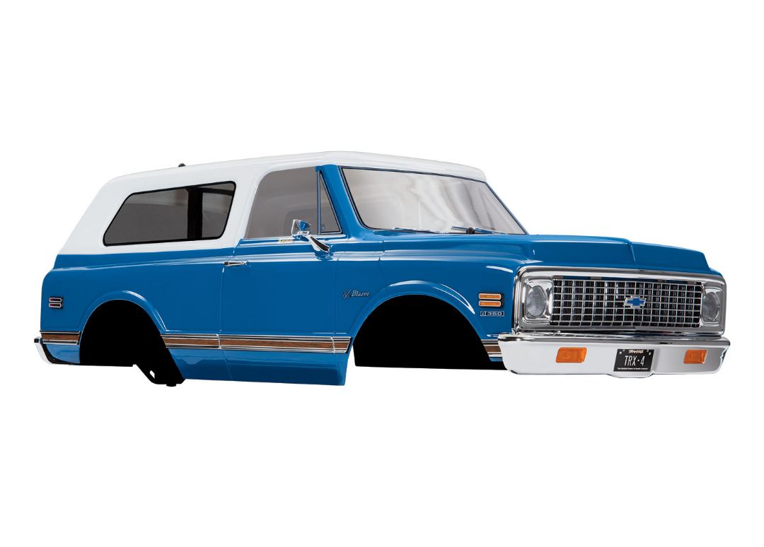 Traxxas 1972 Chevrolet Blazer Complete Body - Blue - Click Image to Close