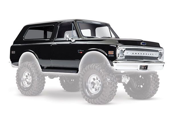 Traxxas 1969 Chevrolet Blazer Complete Body - Black - Click Image to Close