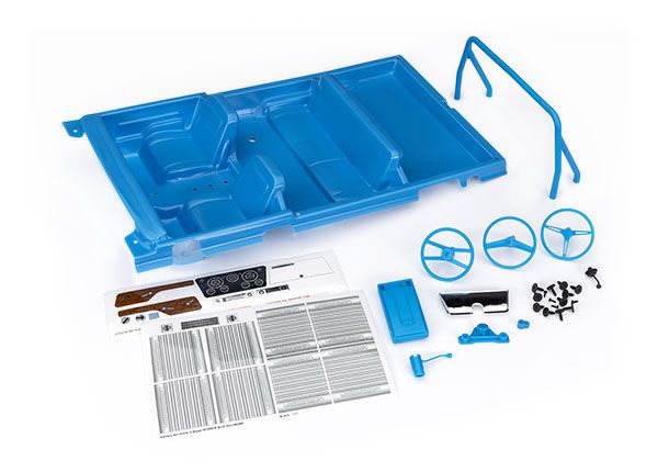 Traxxas Interior, Chevrolet Blazer (1969 -1972) - Blue - Click Image to Close