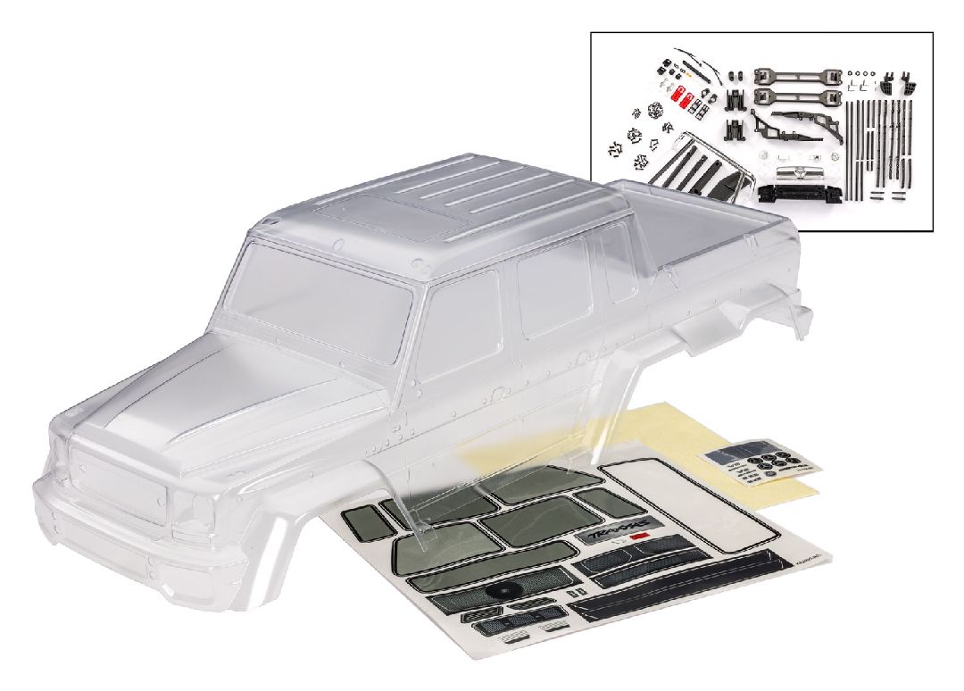 Traxxas Body, Mercedes-Benz G 63 (clear, requires painting)