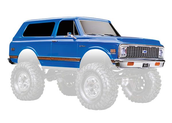 Traxxas Body 1972 Chevrolet Blazer Complete - Blue - Click Image to Close