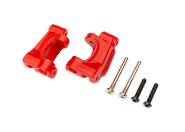 Traxxas Extreme Heavy-Duty Caster Blocks (L&R) - Red