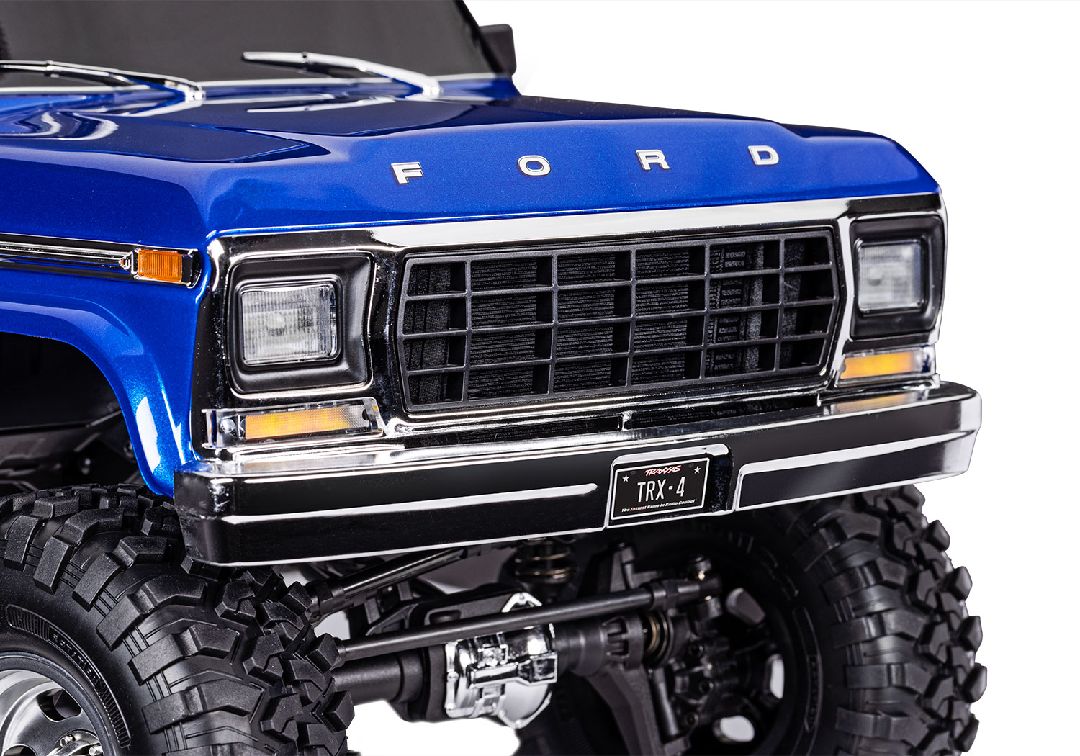 Traxxas TRX-4 Ford F-150 Ranger XLT High Trail Edition - Blue - Click Image to Close