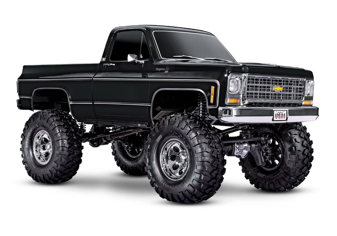 Traxxas TRX-4 Chevrolet K10 Cheyenne High Trail Edition - Black - Click Image to Close