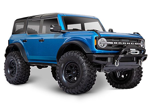 Traxxas TRX4 Scale and Trail 2021 Ford Bronco 1/10 Crawler, XL-5 HV, Titan 12T - Velocity Blue