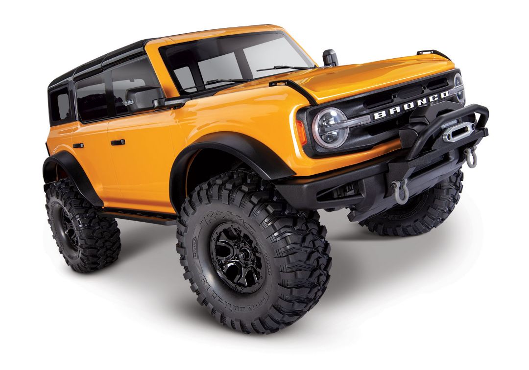 Traxxas TRX4 Scale and Trail 2021 Ford Bronco 1/10 Crawler, XL-5 HV, Titan 12T - Orange