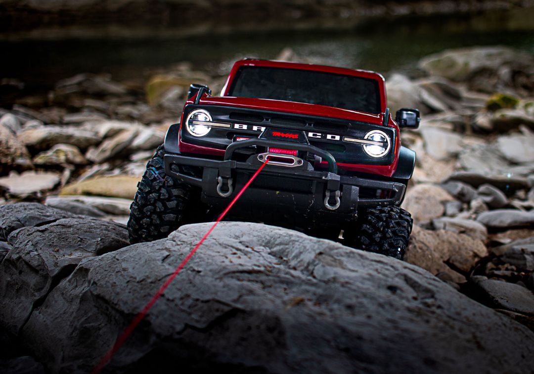 Traxxas TRX-4 Scale & Trail 2021 Ford Bronco 1/10 Crawler - Red - Click Image to Close