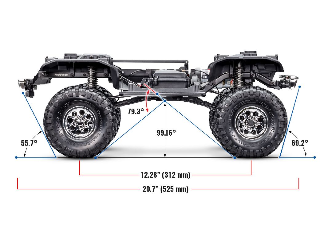 Traxxas TRX-4 1972 K5 Blazer High Trail - Blue - Click Image to Close