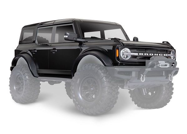 Traxxas Body, Ford Bronco (2021), complete, black (painted) - Click Image to Close