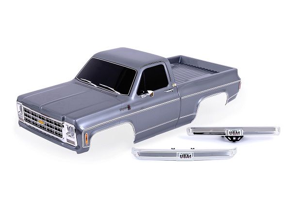 Traxxas Body Chevrolet K10 Truck (1979) Complete, Silver