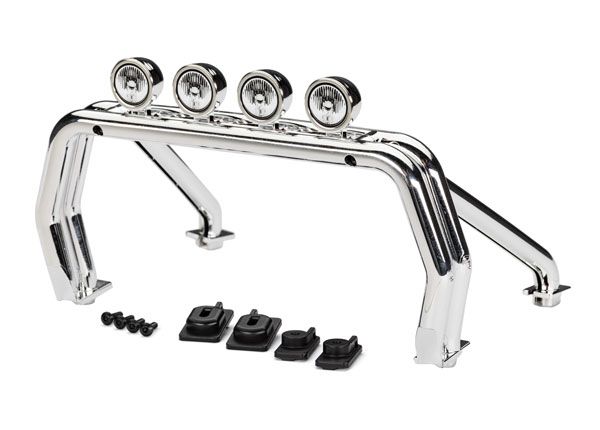 Traxxas Roll Bar/ Roll Bar Mounts, Left & Right/ 2.6X12 BCS (Self-Tapping) (4)/ 2.5x15 CS (2) (Fits TRA9212 Body)